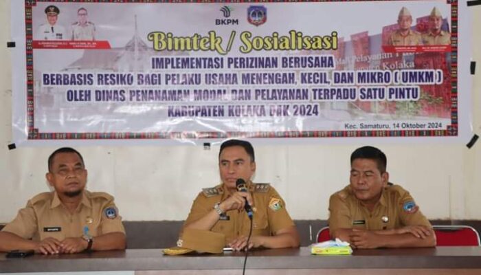 Pj Bupati Kolaka Hadiri Bimtek Perizinan Berusaha Berbasis Resiko Bagi Pelaku UMKM