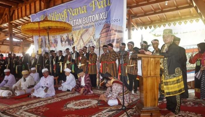 Sultan Buton XLI Yang Baru Resmi Dilantik, Ini Pesan Pj Gubernur Sultra