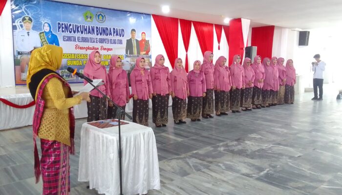 Ratusan Bunda PAUD Kolaka Utara Dikukuhkan