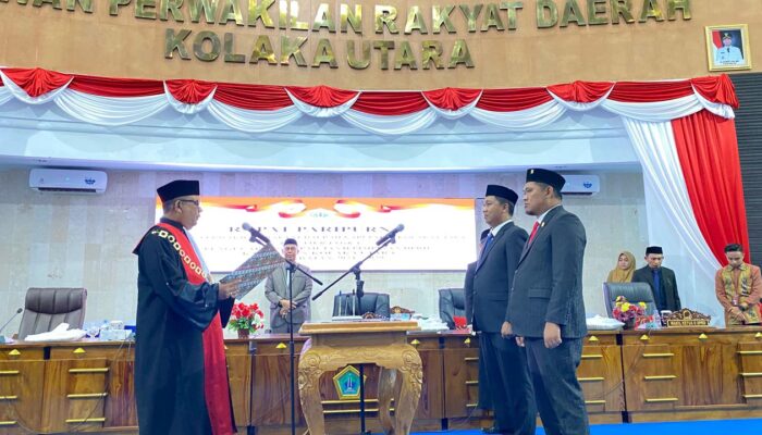 2 Pimpinan DPRD Kolut Resmi Dilantik, Wakil Ketua I Diagendakan Januari 2025