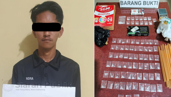 Seorang Pengedar Ditangkap Bawa Puluhan Saset Sabu Masuk RSUD Djafar Harun Kolut