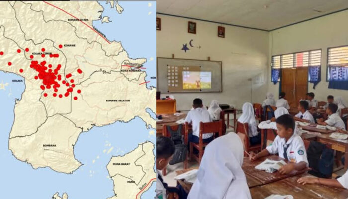 Koltim Diguncang Gempa Hingga 188 Kali, Sekolah Diliburkan