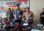 1 Pelaku Pencurian di Kolut Diburu Aparat, Polisi Sita Sejumlah Mesin dan Puluhan Sparepart Kendaraan