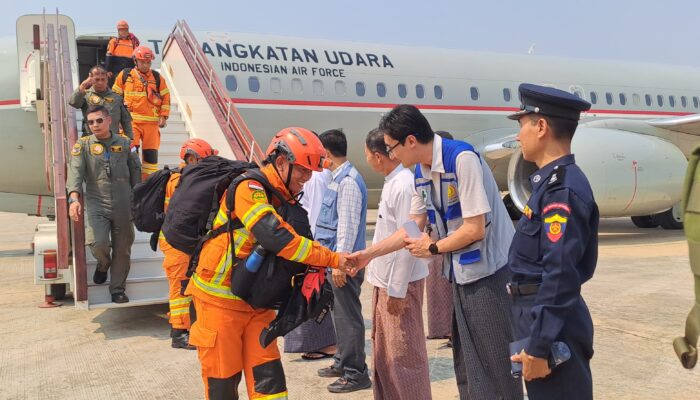 Tim Indonesia Search and Rescue Tiba di Myanmar