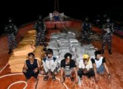 TNI AL Gagalkan Penyelundupan 1,9 Ton Narkotika di Tanjung Balai Karimun, Gunakan Kapal Ikan Thailand