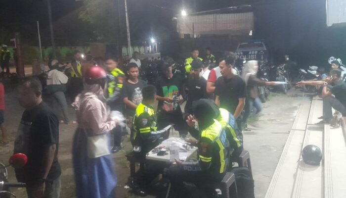 Disangka Malam Tak Ada Razia, Satlantas Kolut Sikat Puluhan Pengendara Bandel