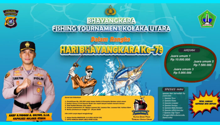 Berhadiah Ratusan Juta dan 3 Unit Motor, Bhayangkara Fishing Tournament Kolaka Utara Cari Penantang!