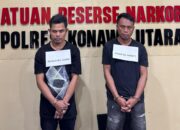 Dua Pria di Villa Molawe Ditangkap Edarkan 8,36 Gram Narkotika