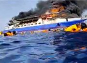 Kapal KM Barcelona V Terbakar di Perairan Sulut, Tiga Penumpang Tewas, Ratusan Dievakuasi