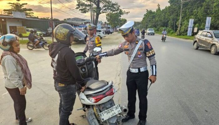 Selain Sistem Stasioner, Subdit Gakkum Ditlantas Polda Sultra Gunakan Metode Hunting System Tindak Pelanggar