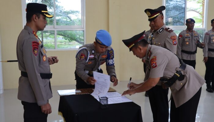 Empat Jabatan di Polres Kolaka Utara Resmi Berganti