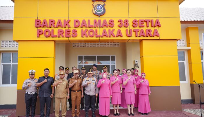 Kapolda Sultra Resmikan Barak Dalmas 38 Setia