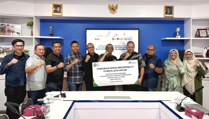 PT Riota Jaya Lestari Salurkan Bantuan Rp500 Juta, Hadirkan Harapan bagi Korban Bencana di Sumatera