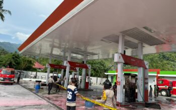 Korsleting Listrik Diduga Picu Kebakaran di SPBU Watuliwu, Tiga Nozel Hangus Terbakar