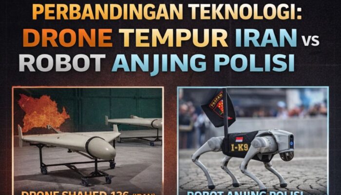 Viral! Netizen Bandingkan Harga Drone Shahed Iran dengan Robot Anjing Polri, Selisihnya Capai 5 Kali Lipat