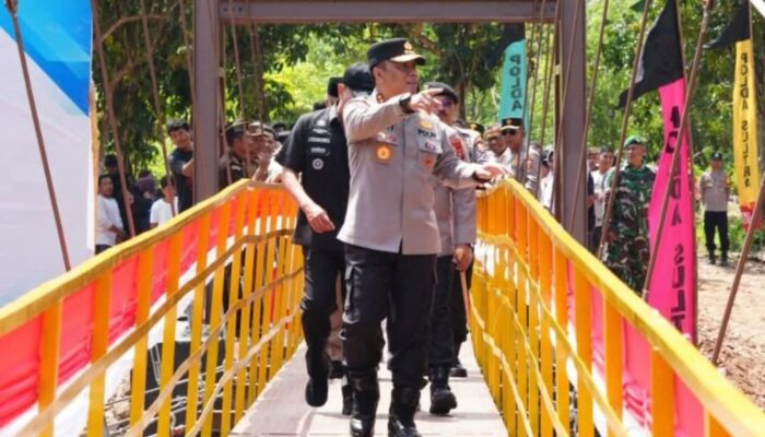 Wakapolri Resmikan 17 Jembatan Perintis di Sultra, Dua Jembatan “Dhira Brata” Dibangun di Kolaka dan Koltim