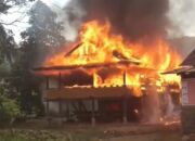 Diduga Obat Nyamuk Bakar, Dua Rumah Rata Tanah Dilalap Api di Konawe