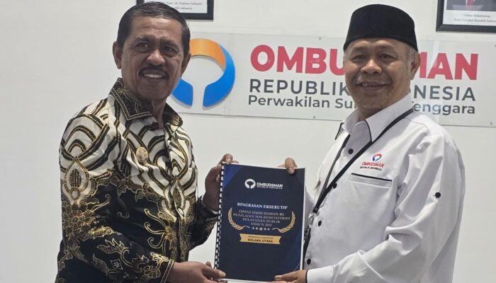 Kolaka Utara Peringkat II Pelayanan Publik Terbaik di Sultra Versi Ombudsman