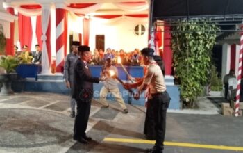 Taptu dan Parade Obor Semarakkan Malam Kemerdekaan di Kolaka Utara