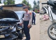 Mobil Sigra vs Motor di Kolut, Ibu dan Dua Anak Terluka, Balita Patah Tangan